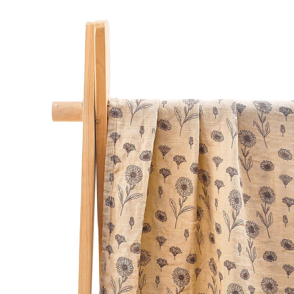 Kangobaby Bamboo Cotton Muslin Swaddle Blanket for Newborns