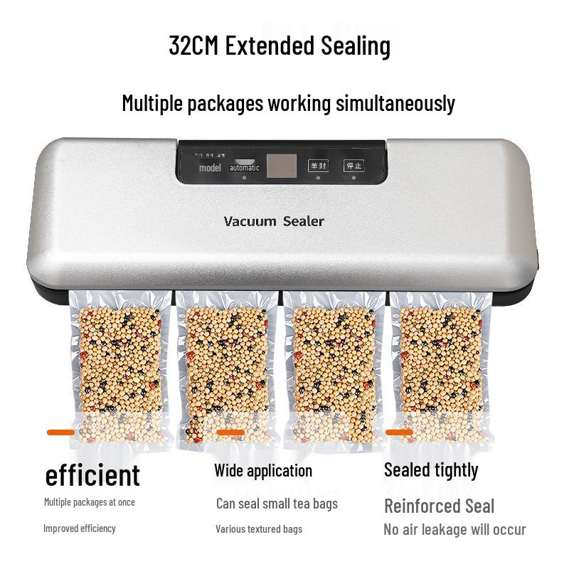 2026 Portable Food-Grade Vacuum Sealer for Kitchen Preservation