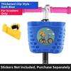 Cartoon Patten Bicycle Storage Plastic Student Front Basket  Bike Accessories