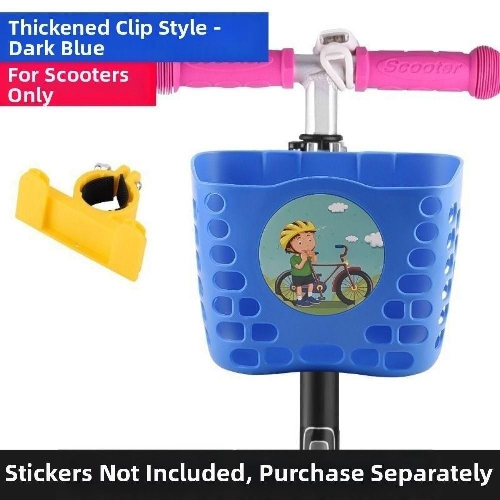 Cartoon Patten Bicycle Storage Plastic Student Front Basket  Bike Accessories