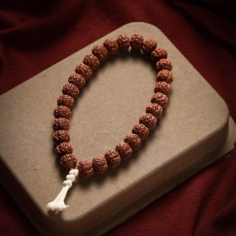 Nepal Pure Seed Rudraksha Bracelet Handheld Mala Beads Vintage High End Jewelry