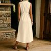 Women's  Casual Loose Linen-Cotton Sleeveless Dress
