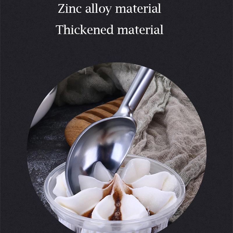 Non-stick Frostskyddad Glasskopa Stapelbar Rostfritt Stål Glassgrävare Fruktisbollmaskin Köksredskap