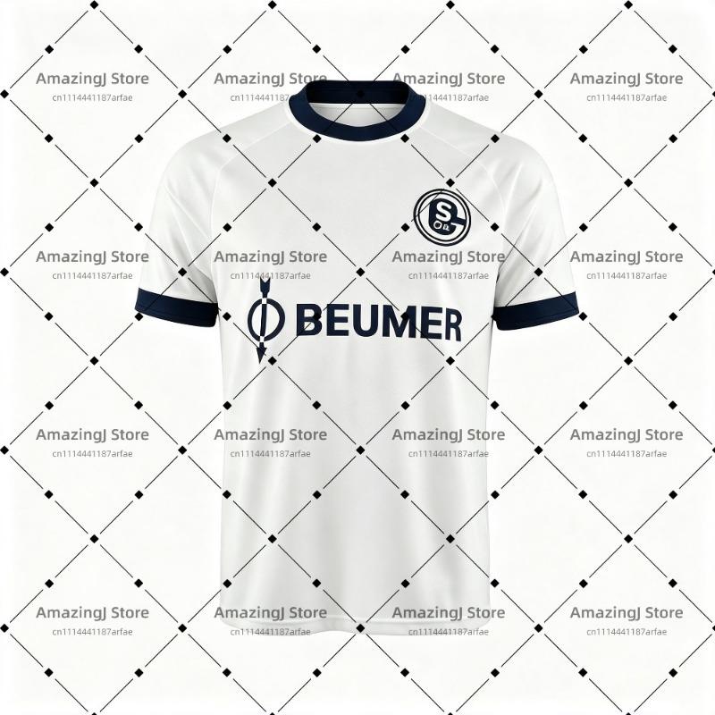 Maglietta Casa e Trasferta Schalke 04 2026-27 con Stampa Digitale 3D, Top Sportivo Casual Comodo e Traspirante