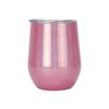 Stainless Steel Wine Cup 12oz Double Layer Eggshell Cup Rainbow Paint Gradient U Shaped Beer Mug