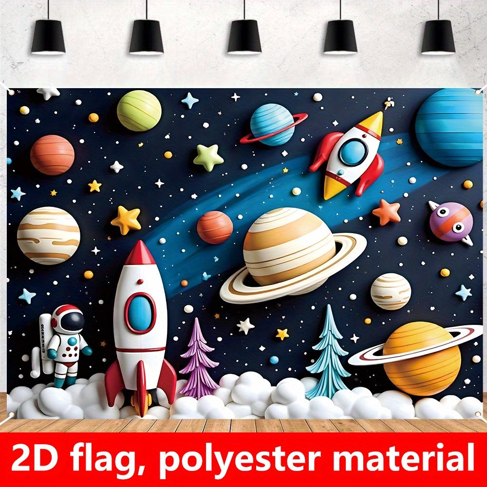 One 2D flag, birthday happy decoration flag, polyester fiber birthday decoration flag