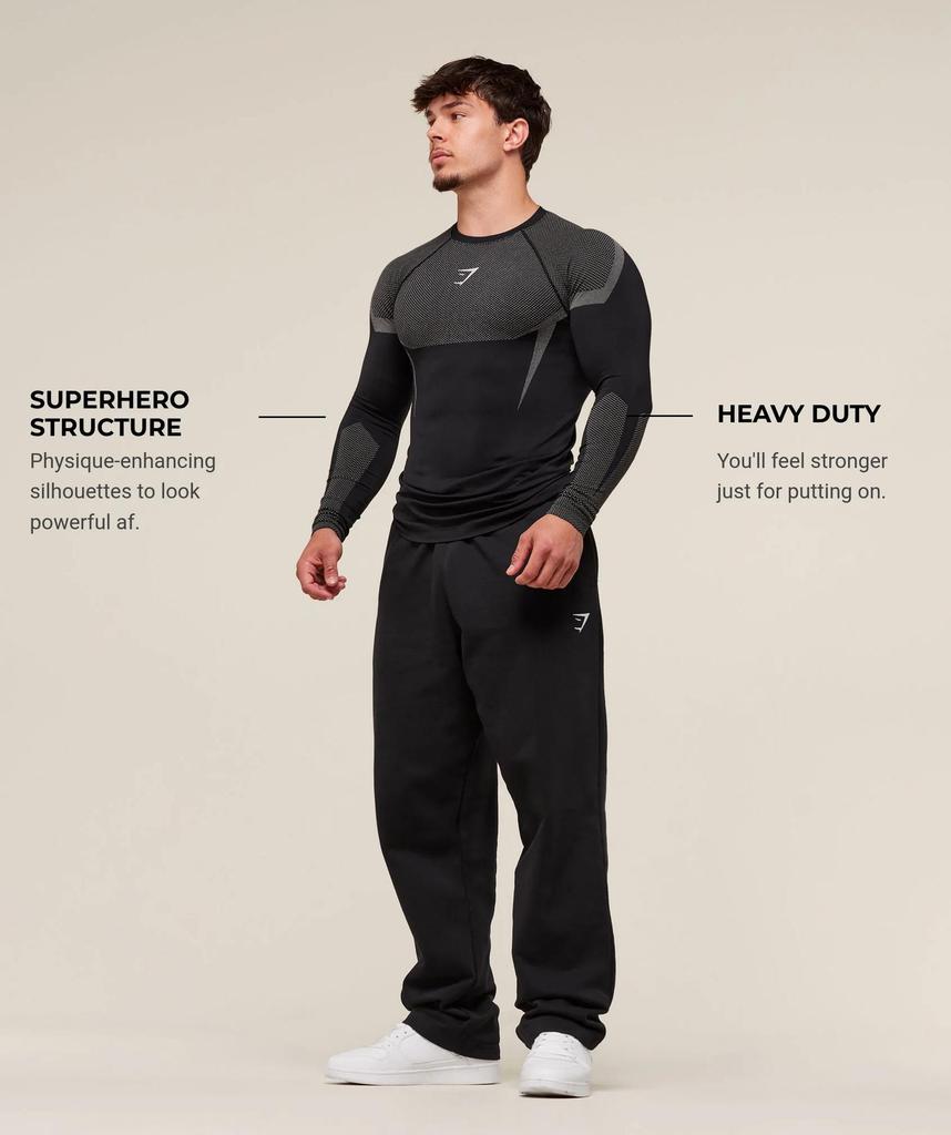 GYMSHARK Breathable Long Sleeve Running Top