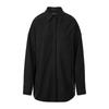 Dre Basic Tencel Wrap Shirt_Black
