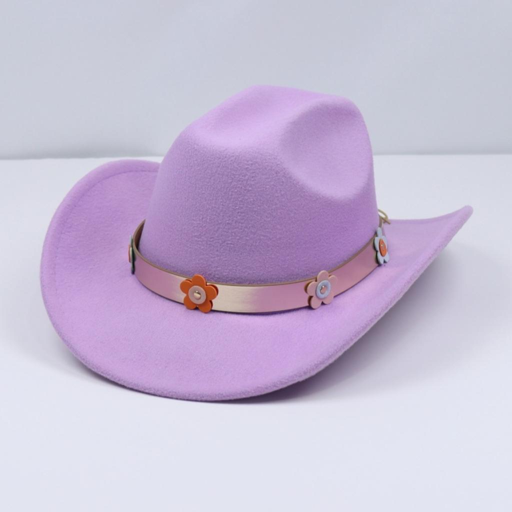 Metallic Belt Jazz Woolen Fedora Hat, Autumn and Winter Wide-Brimmed Felt Hat, Popular for British Travel and Evening Parties, Cowboy Hat