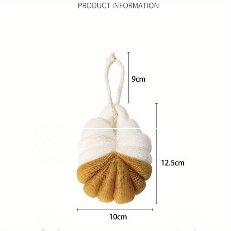Two-color Splicing Bath Flower Bathing Artifact Hanging Soft Skin-friendly Foaming Bath Ball.