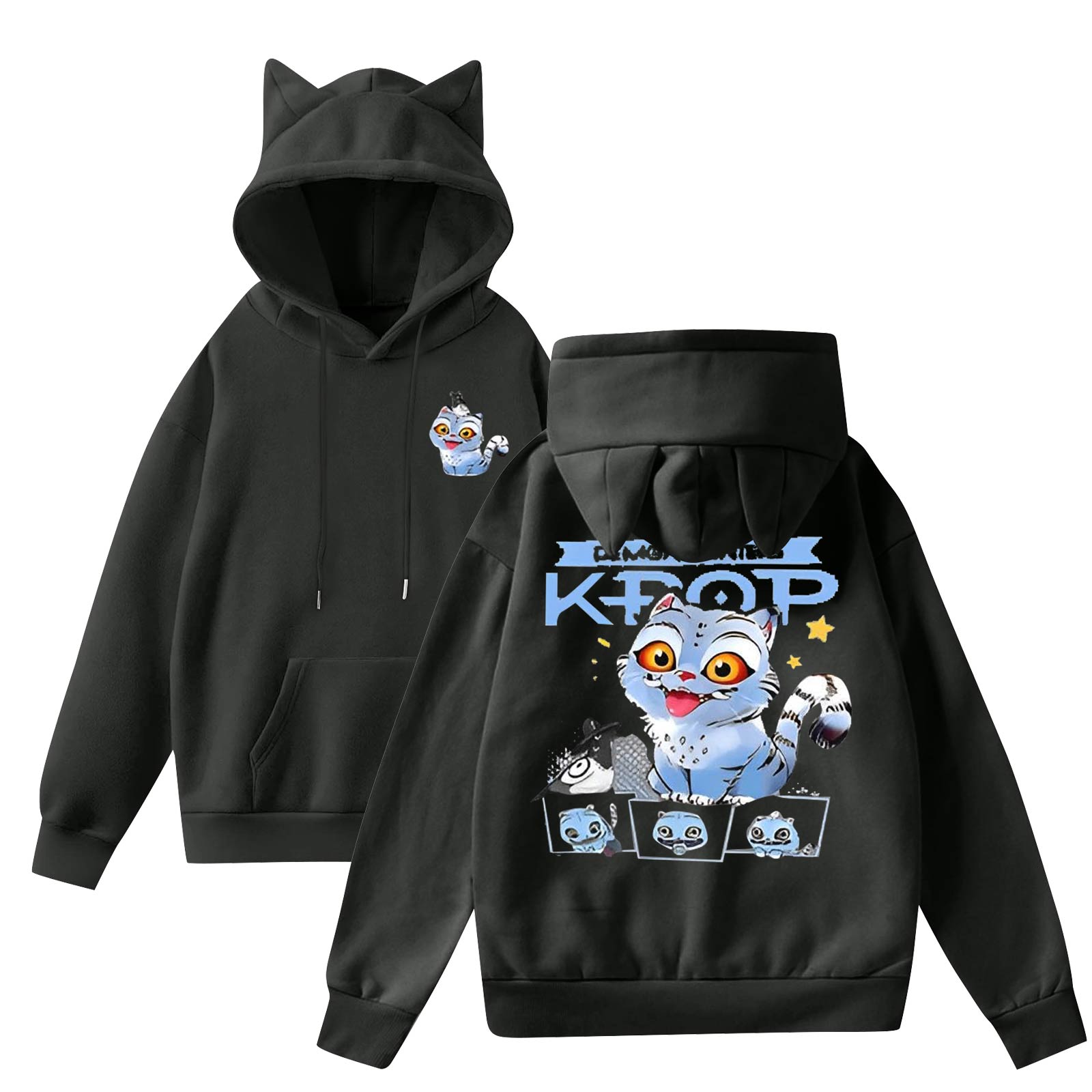 

Женская мода повседневная толстовка с капюшоном с длинным рукавом и круглым вырезом с карманами L