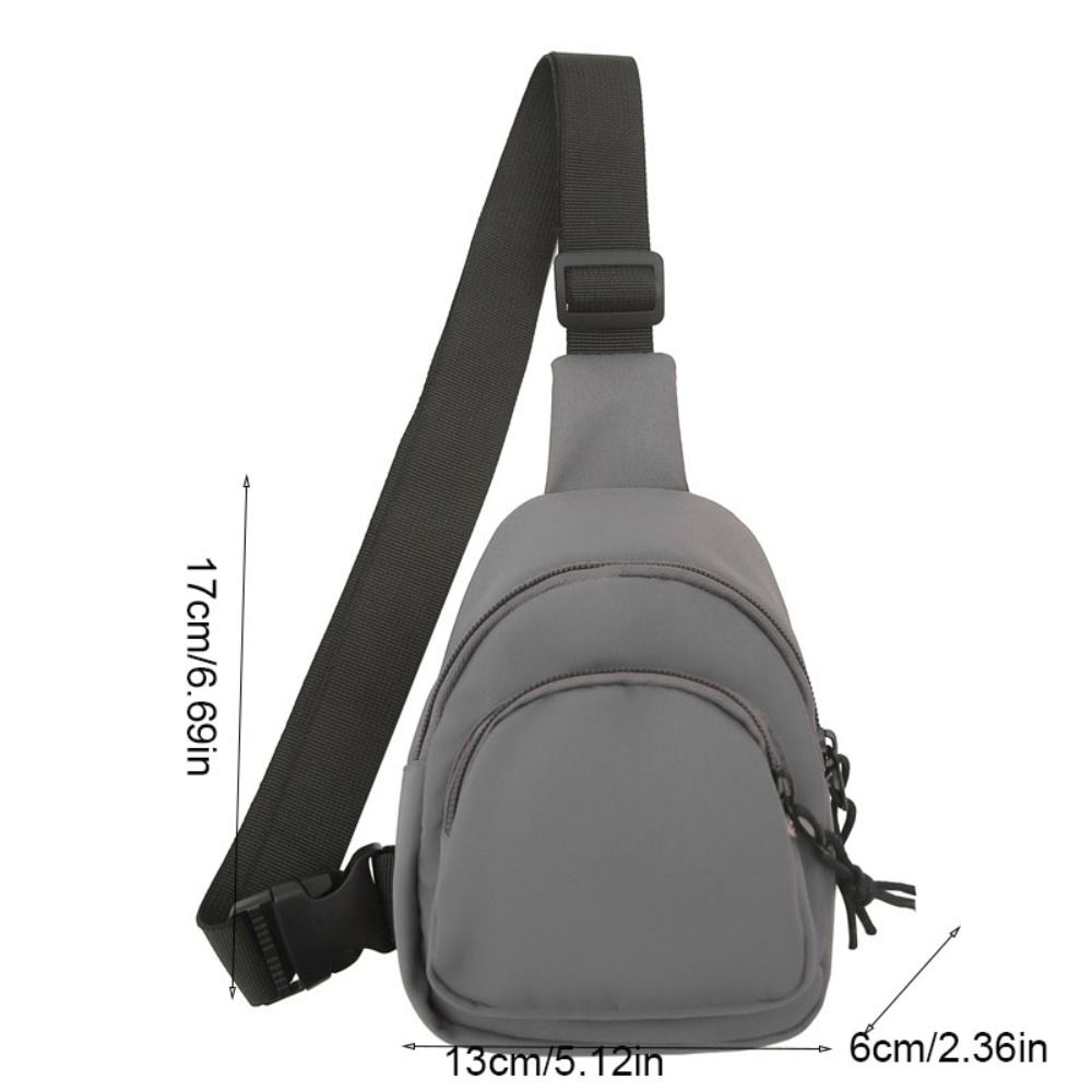 Nylon Men Crossbody Bag Mini Shoulder Bag Personalized Sports Chest Bag Phone Bag