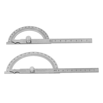 Stainless Steel Protractor High Accuracy Multifunctional 180° Angle Ruler Angle Gauge Finder