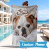Custom Name Bulldog Comfortably Beach Towel Microfiber Beach Towel, Lightweight and Quick-Dry, for Summer Travel, Swimming Pool Gift