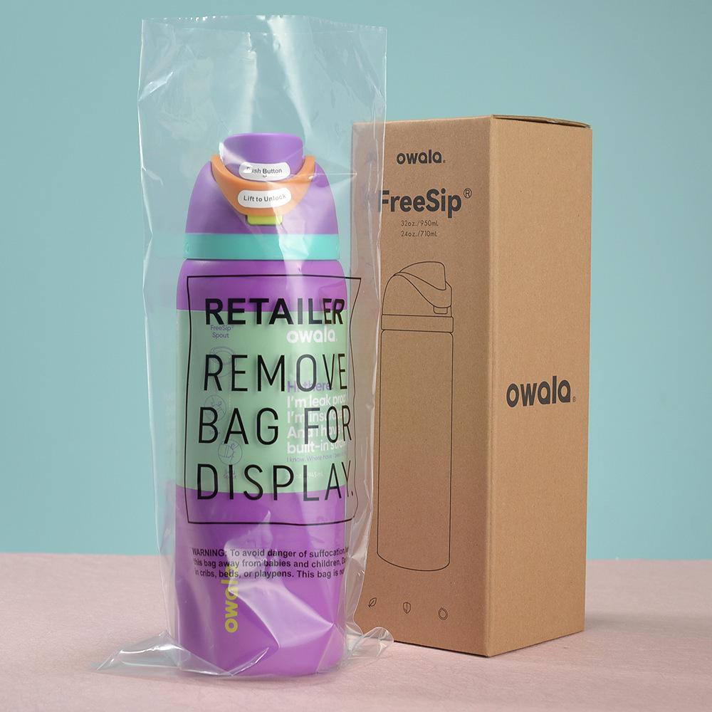 Nueva Botella de Agua Deportiva Owala para Doble Bebida: Acero Inoxidable 304, Aislado al Vacío, Portátil, Gran Capacidad, Vaso para Frutas