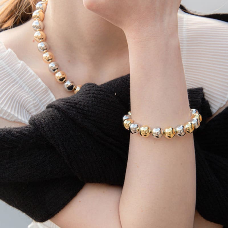 Jean Paul Clarisse Metal Ball Bracelet JB-22-045B