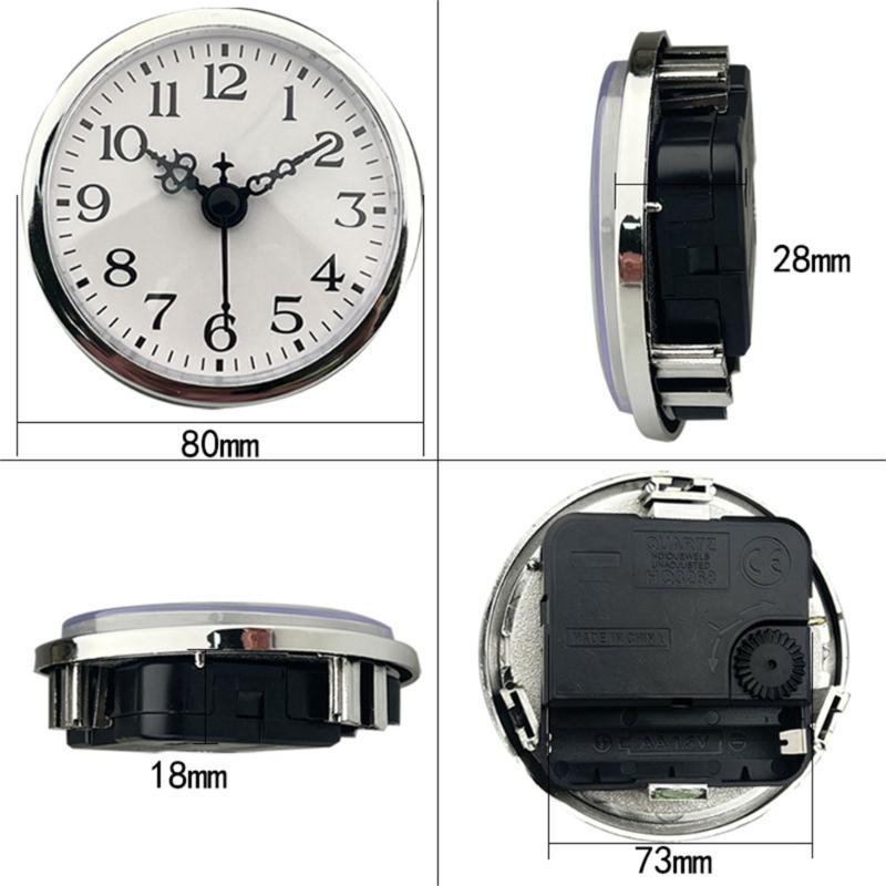 Diameter 80mm Circular Inlaid Watch Head, Crystal Handicraft, Clock Gallbladder Watch Cores