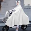 Fashionable Electric Scooter Raincoat, New Long Version for Single or Double Riders, Full-Body Storm-Proof Riding Poncho