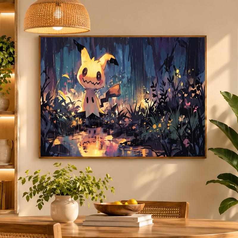 5D Diamond Painting Mimikyu DIY Full Drill Diamond Art Kit Home Decoration