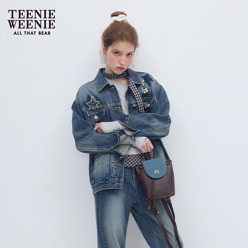 Teenie Weenie Little Bear Letter Women's Winter Coat