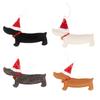 Nonwoven Dachshunds Hanging Accessory for Festival Party Christmas Tree Hanger Kids Playroom Decoration