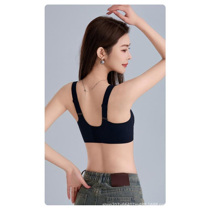 Women Seamless Wireless Soft Support Bra For Large Bust Anti Sagging Side Gathering