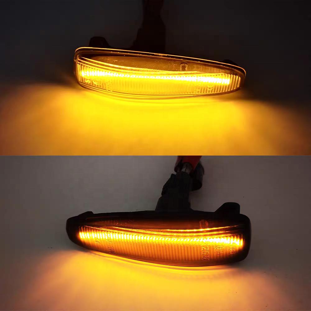 Super LED Dynamic Sequential Side Marker Turn Signal Lights for Mitsubishi Lancer Evolution X Triton 5W Blinker Indicator New