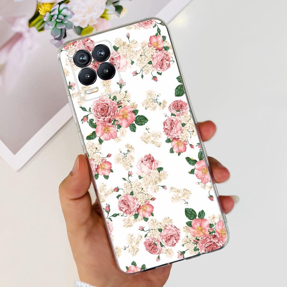For Realme 8 8i 8Pro 4G 5G Phone Case Clear Soft TPU Silicone Back Cover Cool Cartoon Girly Bumper On Realme8 8 Pro Slim Coques