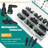 Fuel Line Repair Kit 30PCS with SAE 7.89mm 9.49mm 9.89mm Quick Connect Fittings for 8mm Inner Diameter Nylon Hose