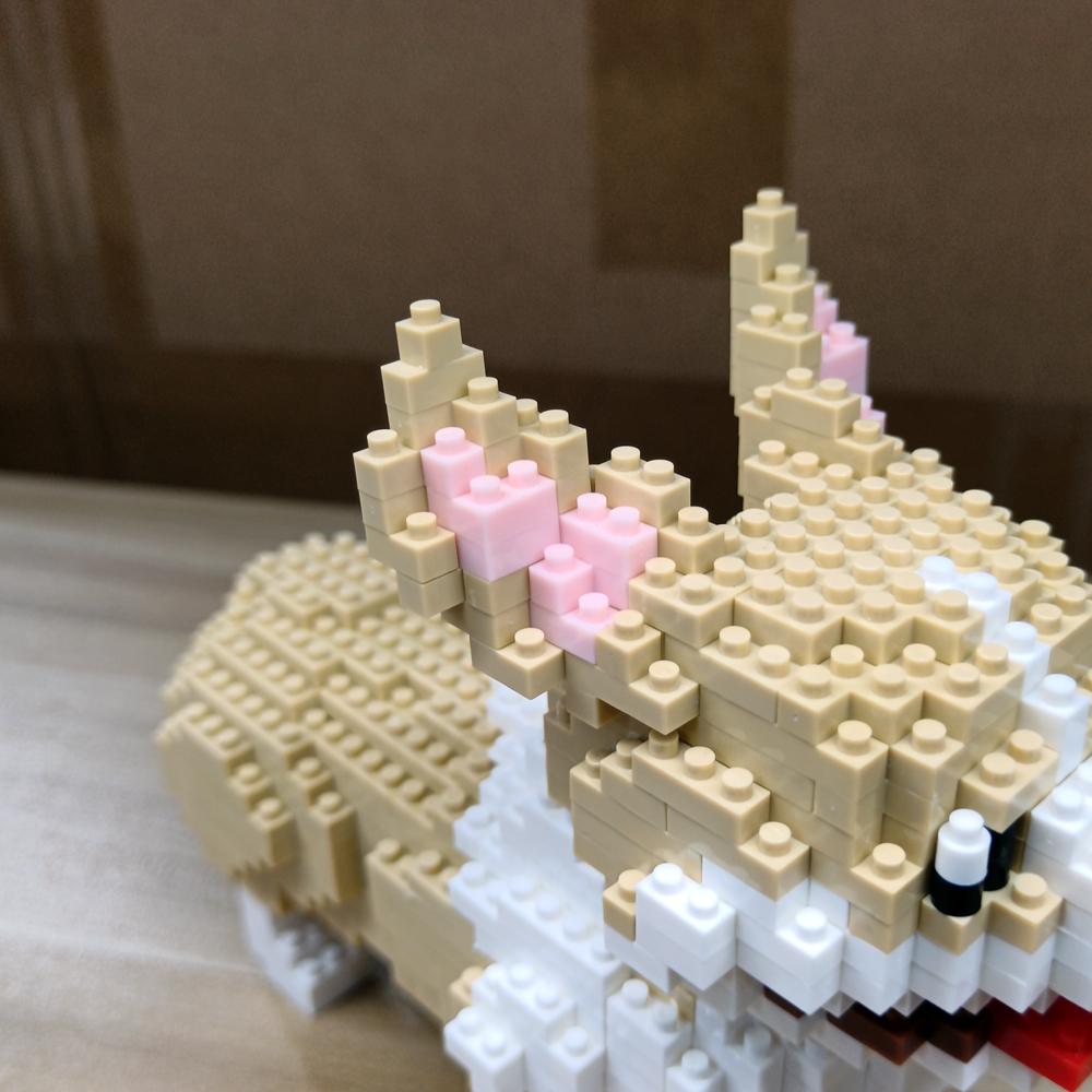 Adorable Corgi Shaped Building Block Set,DIY Dog Model Toys for Kids and Adults Construction Play, Collectible Pet Themed Bricks