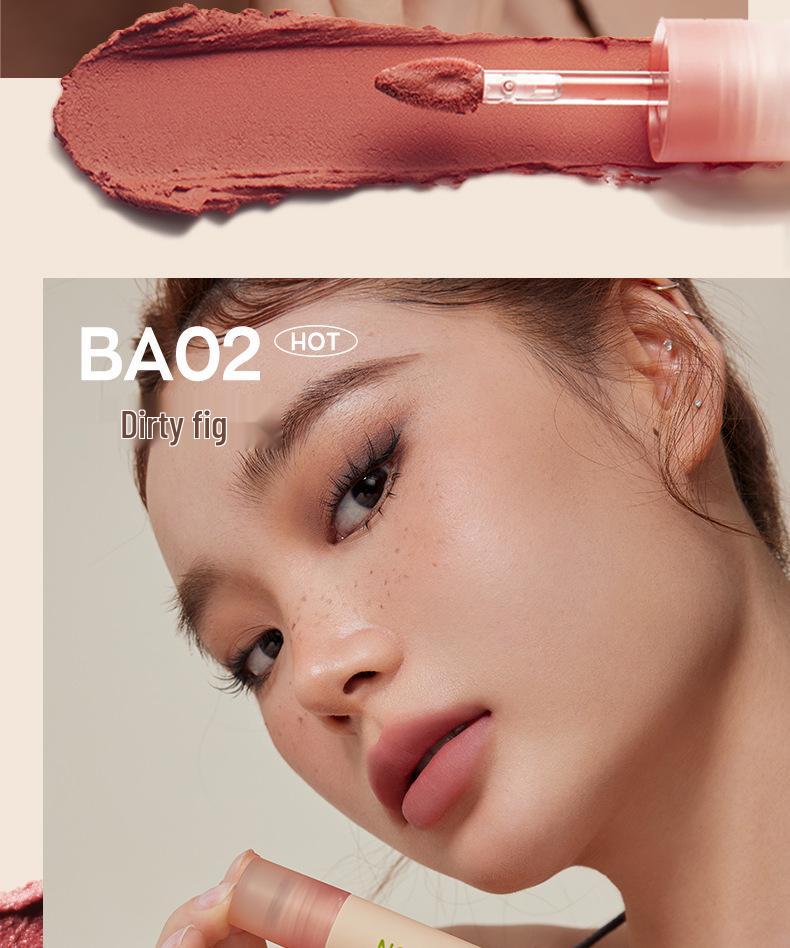 NARAS Bagel Lip Mud: Velvet Matte Lip Glaze for Students - Whitening Pure Desire, Niche Brand