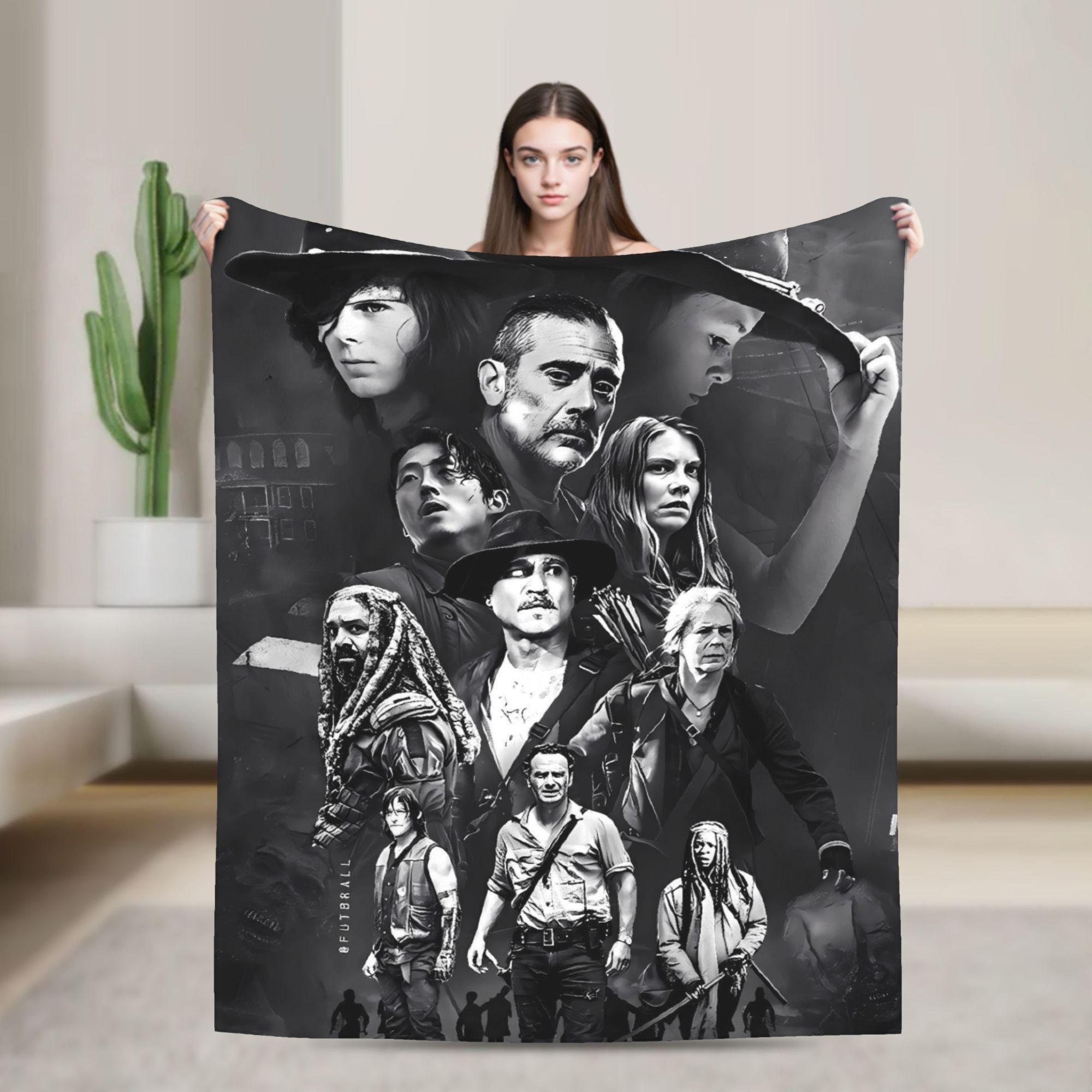 Ходячие мертвецы   Плед Качество Мягкий Плед-покрывало Весна Ребенок Диван Стул Пушистое Покрывало 30x40in