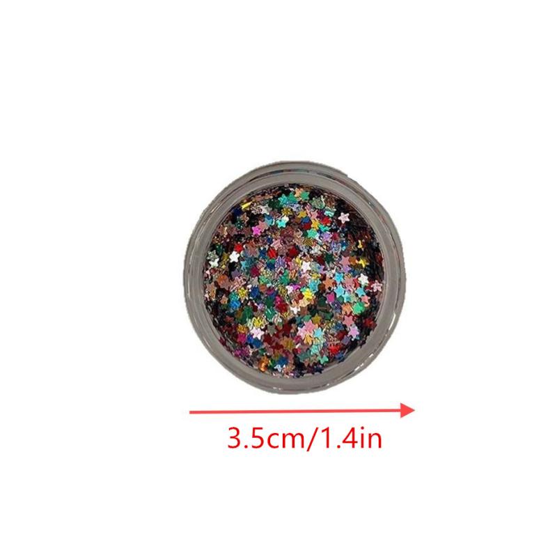 1Box Colorful Star Sequin Nail Art Glitter Powder Ultrathin Aurora Sparkle Magic Mirror Manicure Tools for Decorations