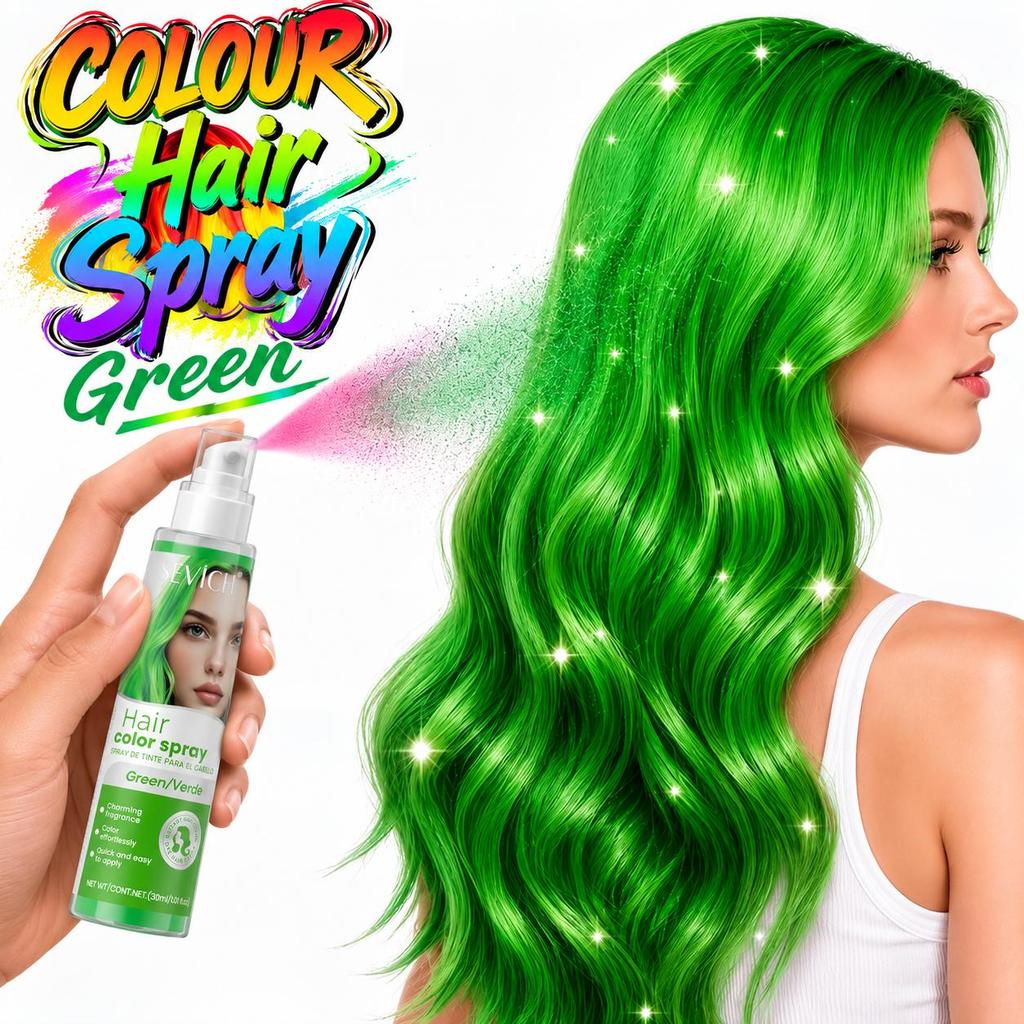 SEVICH 3pcs/Lot Temporary Hair Color Spray, Washable Instant Hair Dye Spray, Hair Coloring Spray for Men Women , 8 Colors for Party Cosplay Halloween