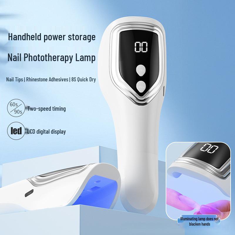 Portable Cross-Border Nail Art Phototherapy Lamp with Screen Display and Quick-Drying Spotlight Model