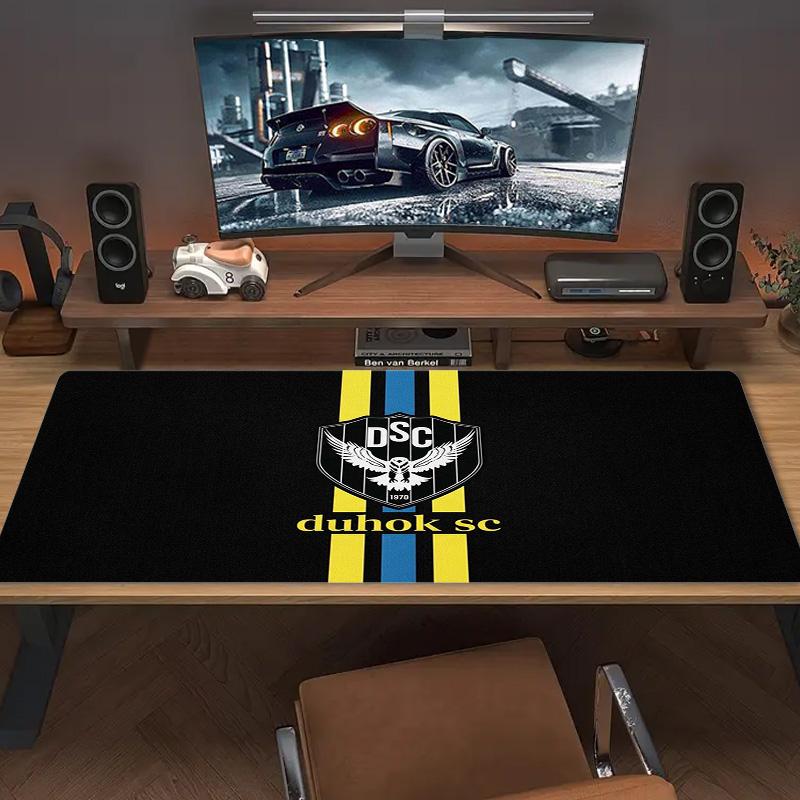 DUHOK SC Logo Color Mouse Pad Large Gaming Table Cushion Non-slip Laptop Tablet Big Mousepad XXL Mat Mini PC Playmat With Lock Edge