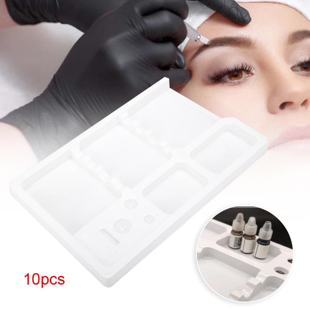 Disposable Washable PVC Tattoo Tool Tray Holder Organizer Pigment Storage Tray10pcs