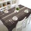Wooden Texture Printing Rectangular Tablecloths For Table Wedding Decoration Waterproof Coffee Table Cover Anti -Stain Tablecloth