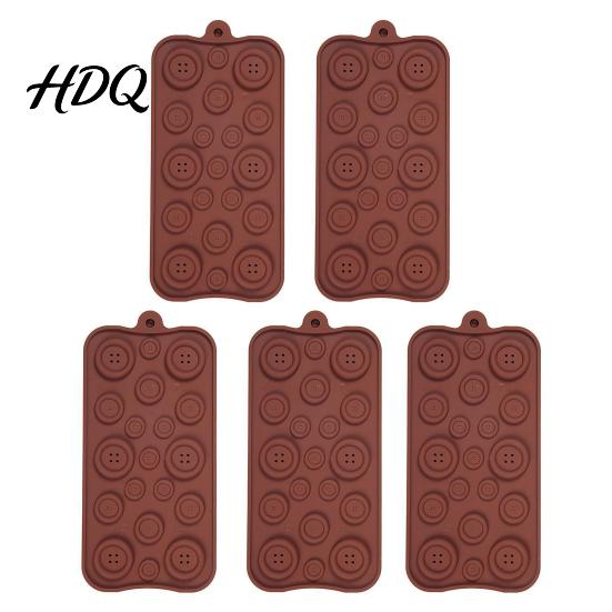 DIY Dessert Molds 19-Hole Silicone Button Molds Three Sizes Cake Decorating Tray Cupcake Topper Makers Flexible Easy Release Baking Gadgets