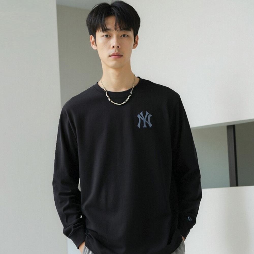New Era × MLB New York Yankees Crew Neck Long Sleeve Comfortable Breathable T-Shirt Unisex Tops 14701328