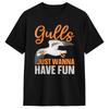 Gulls Just Wanna Have Fun Bird Ornithology Seagull T Shirt Beach Harajuku T Shirts 100 Cotton O Neck 4xl 5xl 6xl Top Tees