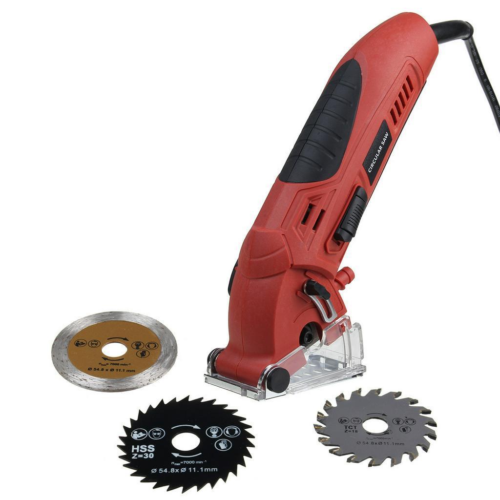 DIY 3700RPM Electric Mini Circular Saw Portable Multi-Function Saw Electric Power Tool For Cutting Wood PVC Tube Tile 400W