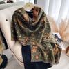 Retro Scarf Cashew Flower Temperament Versatile Shawl Ethnic Style Jacquard Outer Cloak Scarf Cold Women