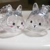 Functional Rabbit Shape Keepsakes Pendant Keychain Bunnies Hair Storage Box Clear Pet Furs Organizers Bag Charm Gift