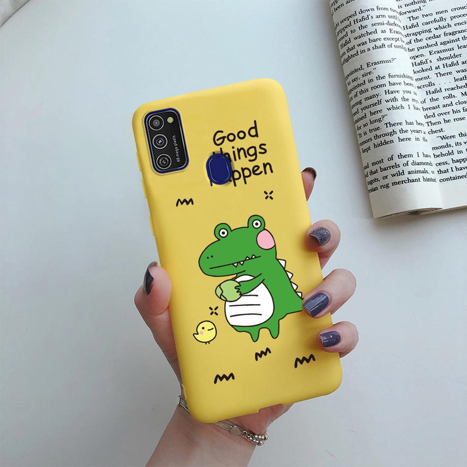 Cute Cartoon Case For Samsung Galaxy M51 M31 M21 M31S M21S M30S Case Candy Colorful Anime Painting TPU Silicone Cover Case Funda