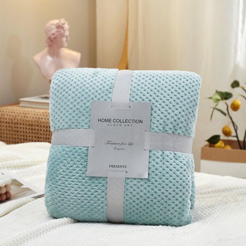 

14 цветов, мягкие теплые фланелевые одеяла для кроватей, однотонные, розовые, синие, коралловые, норковые, накидки на диван, покрывала, пушистые пледовые одеяла 200X260cm небесно-голубой