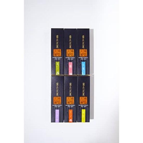 Packaging Lotus Design Baikondo Binchotanrei 6 Variety Assortment Paulownia Box Gift Refreshing Space Incense Deodorizing Purifying Made Japan Awaji