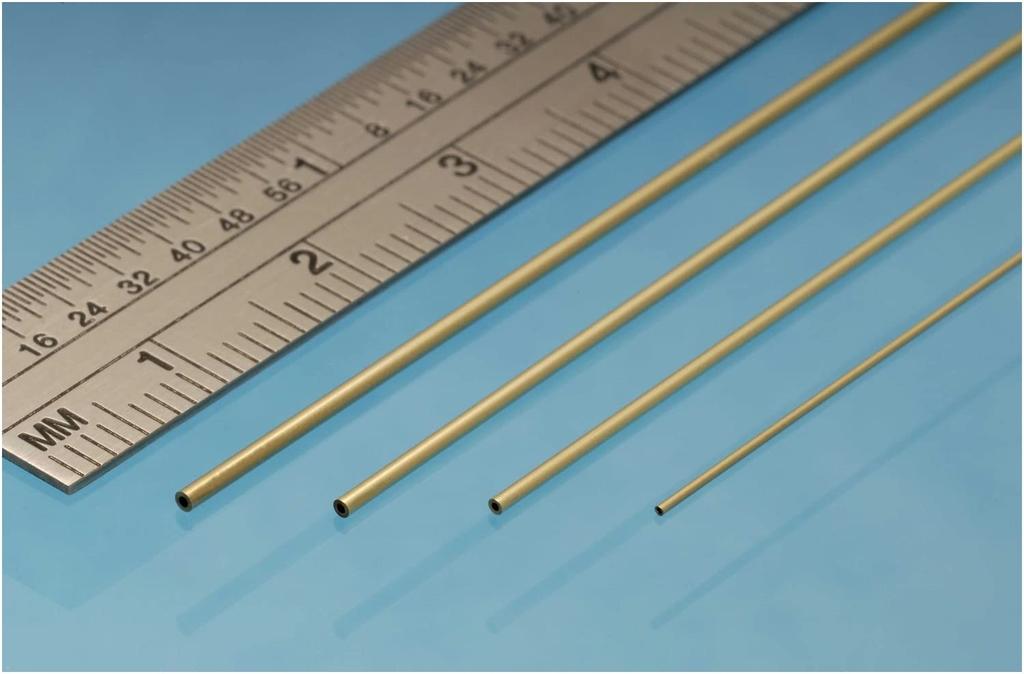 Albion Alloys Brass x 305mm Pack of Hobby AALMBT10 Ultra-Fine Pipe, 1.0 0.8mm, Long, 3, Material,