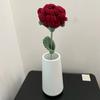 Crochet Rose Bouquet: TV Cabinet & Living Room Faux Floral Decor
