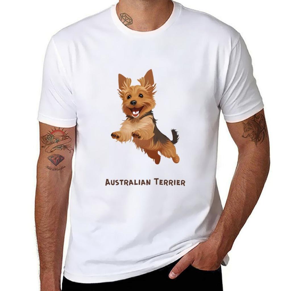 Terrier Australian TShirt Basic Crew Neck Short Sleeve Top